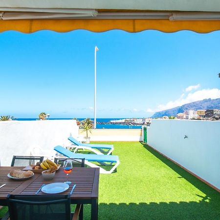 El Varadero Grande terrasse ensoleillée face à la mer Apartamento Puerto de Santiago  Exterior foto